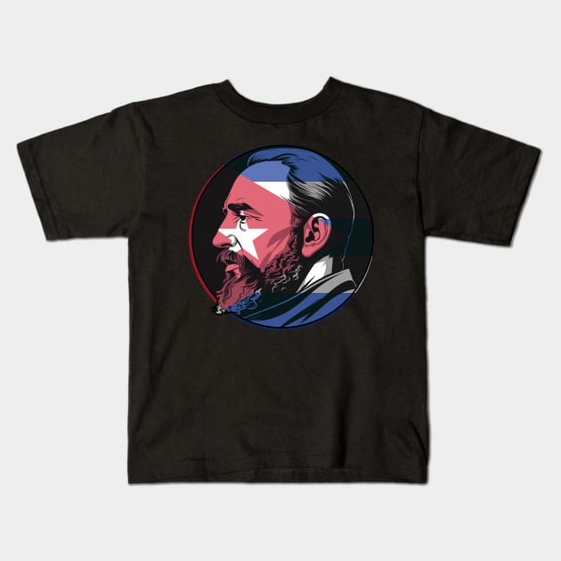 Fidel Castro Kids T-Shirt by RichieDuprey